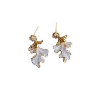 ARETES HOJA ESMALTADO
