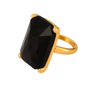 ANILLO RECTÁNGULO NEGRO