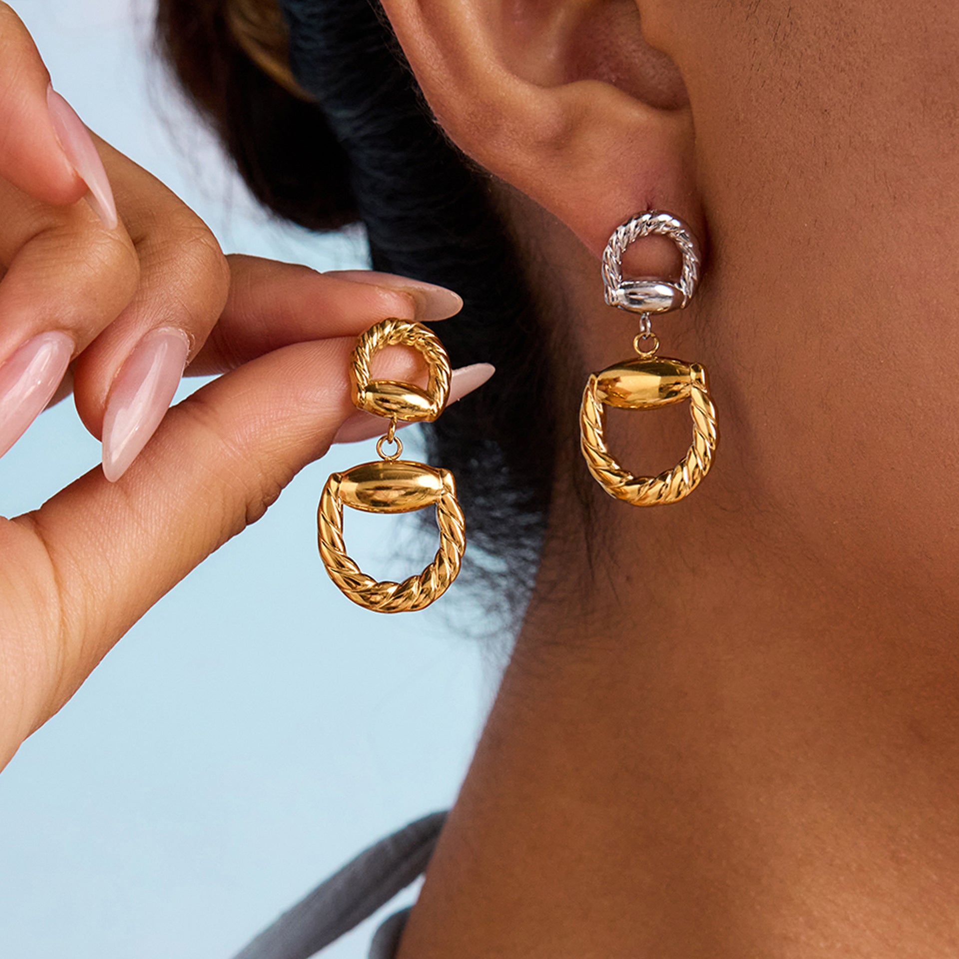 ARETES DOBLE ESLABÓN