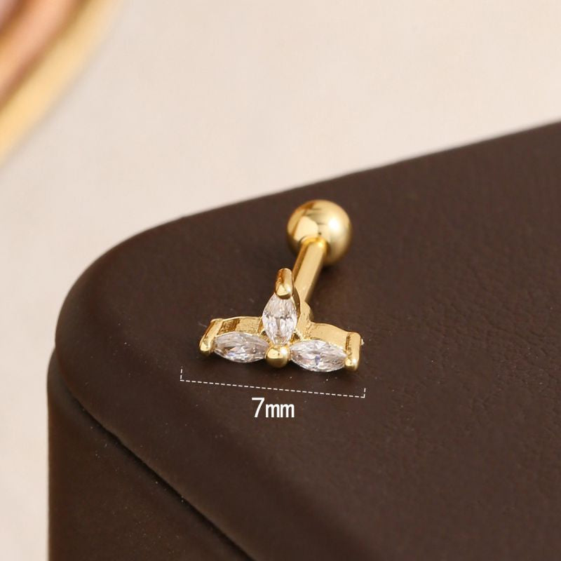 PIERCING TRIPLE ZIRCONIA