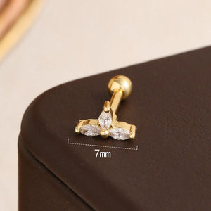 PIERCING TRIPLE ZIRCONIA