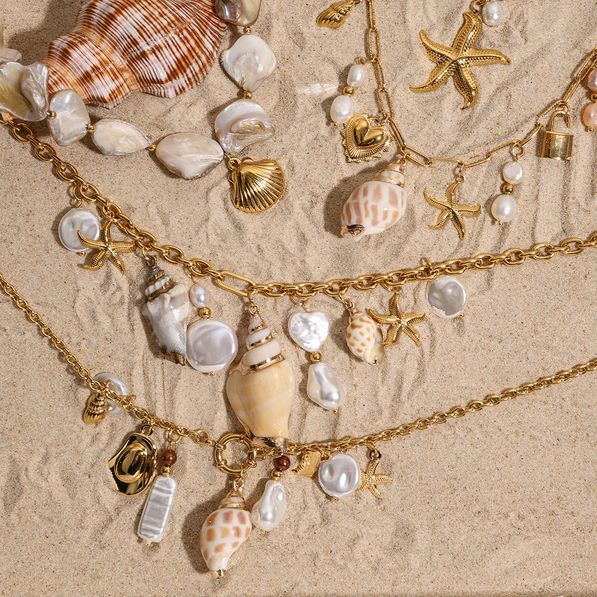 COLLAR CUENTAS MARINAS