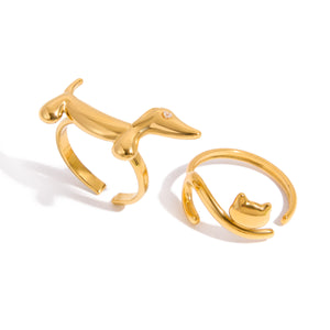 ANILLOS GATO Y PERRITO