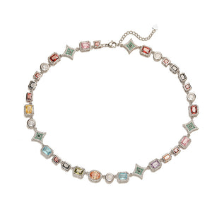 COLLAR CRISTALES MULTICOLOR