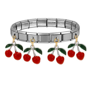 PULSERA ITALIANA CEREZAS