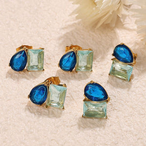 ARETES CRISTALES DE COLORES