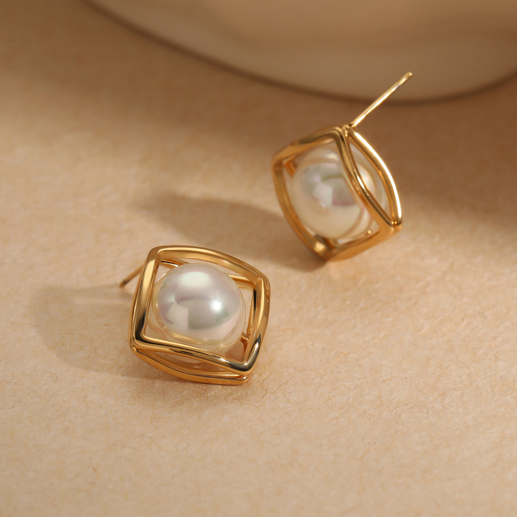 ARETES PERLA FLOTANTE