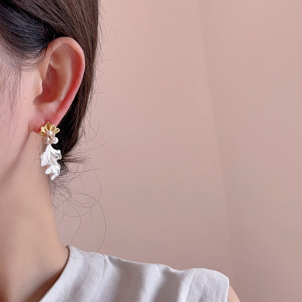 ARETES HOJA ESMALTADO