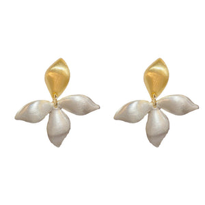 ARETES FLOR BICOLOR