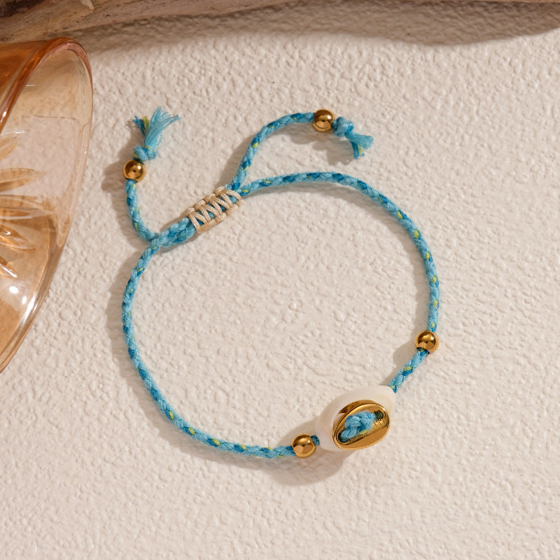 PULSERA AZUL CARACOL