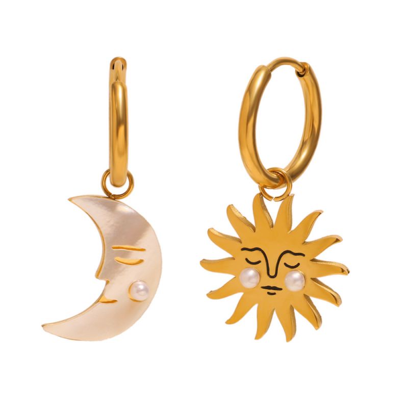 ARETES LUNA Y SOL