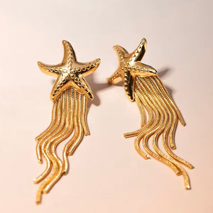 ARETES ESTRELLA DE MAR TASSEL