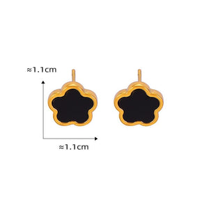 ARETES FLOR NEGRA