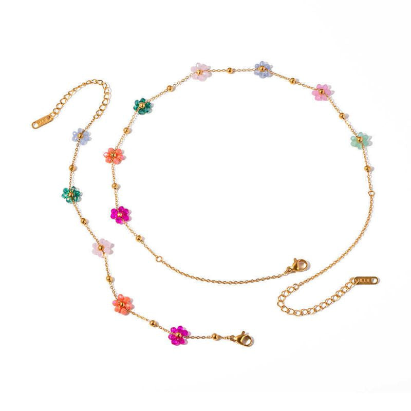 SET FLORES MULTICOLOR