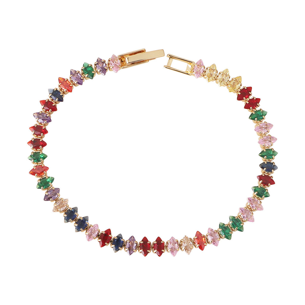 PULSERA ZIRCONIAS COLORES